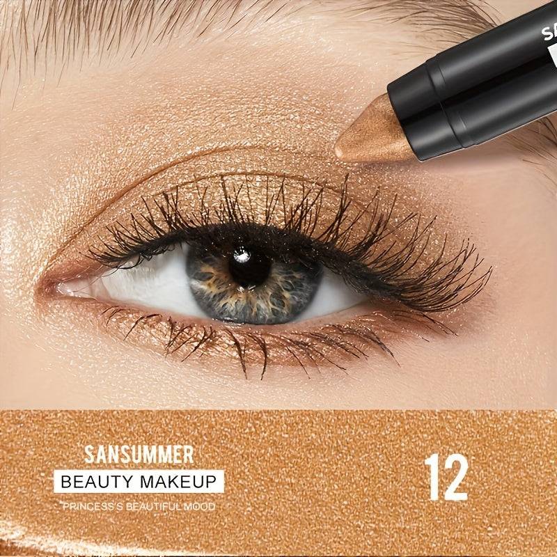 7pcs Eyeshadow Stick Set Waterproof Creamy Texture with Matte & Pearlescent Finish Easy Daily Eye Makeup