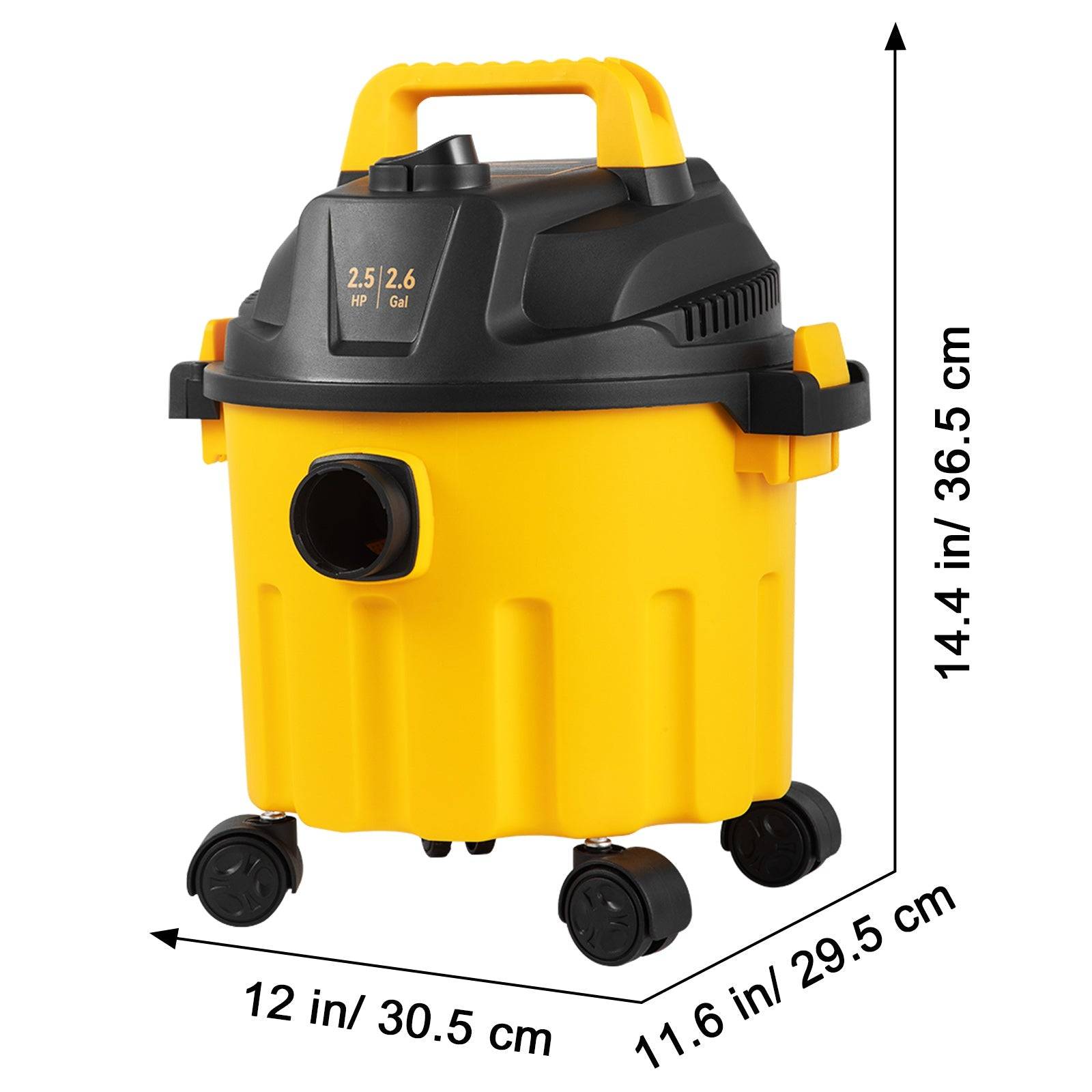 Portable Wet Dry Vacuum Cleaner 2.6 Gallon with Blower