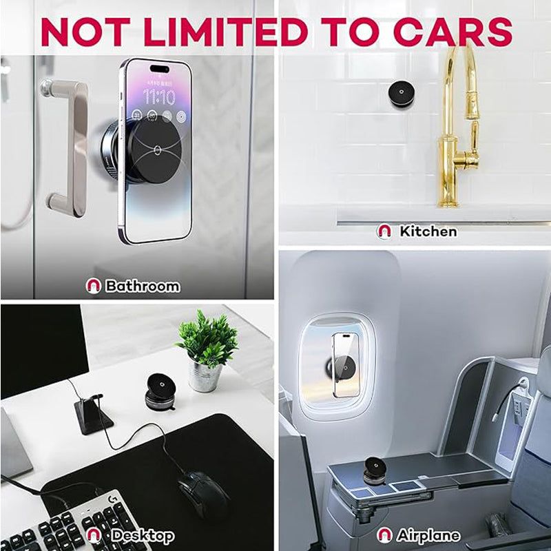 360 Adjustable Magnetic Car Phone Holder With Vacuum Suction