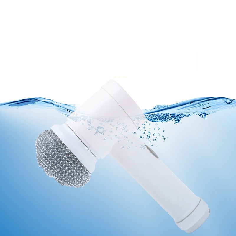 Household Electric Cleaning Brush Rechargeable Kitchen Scrubber with Multiple Brush Heads