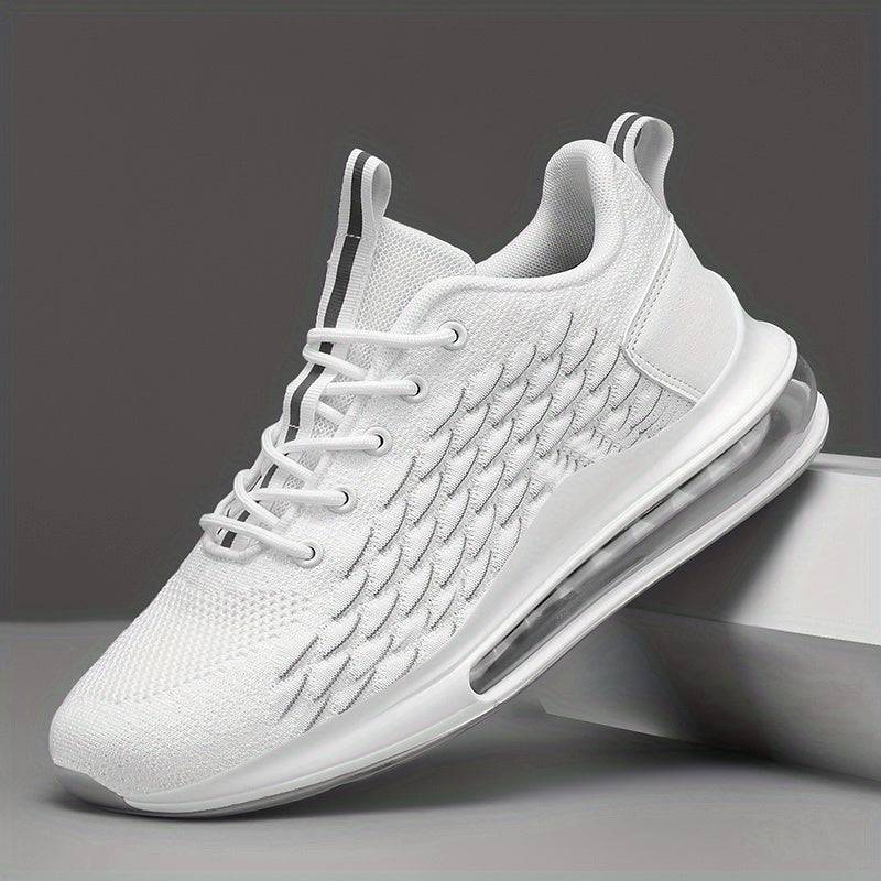 Men's Non-Slip Running Sneakers – Cushioned, Breathable Lace-Up Shoes for Gym, Office & Everyday Comfort