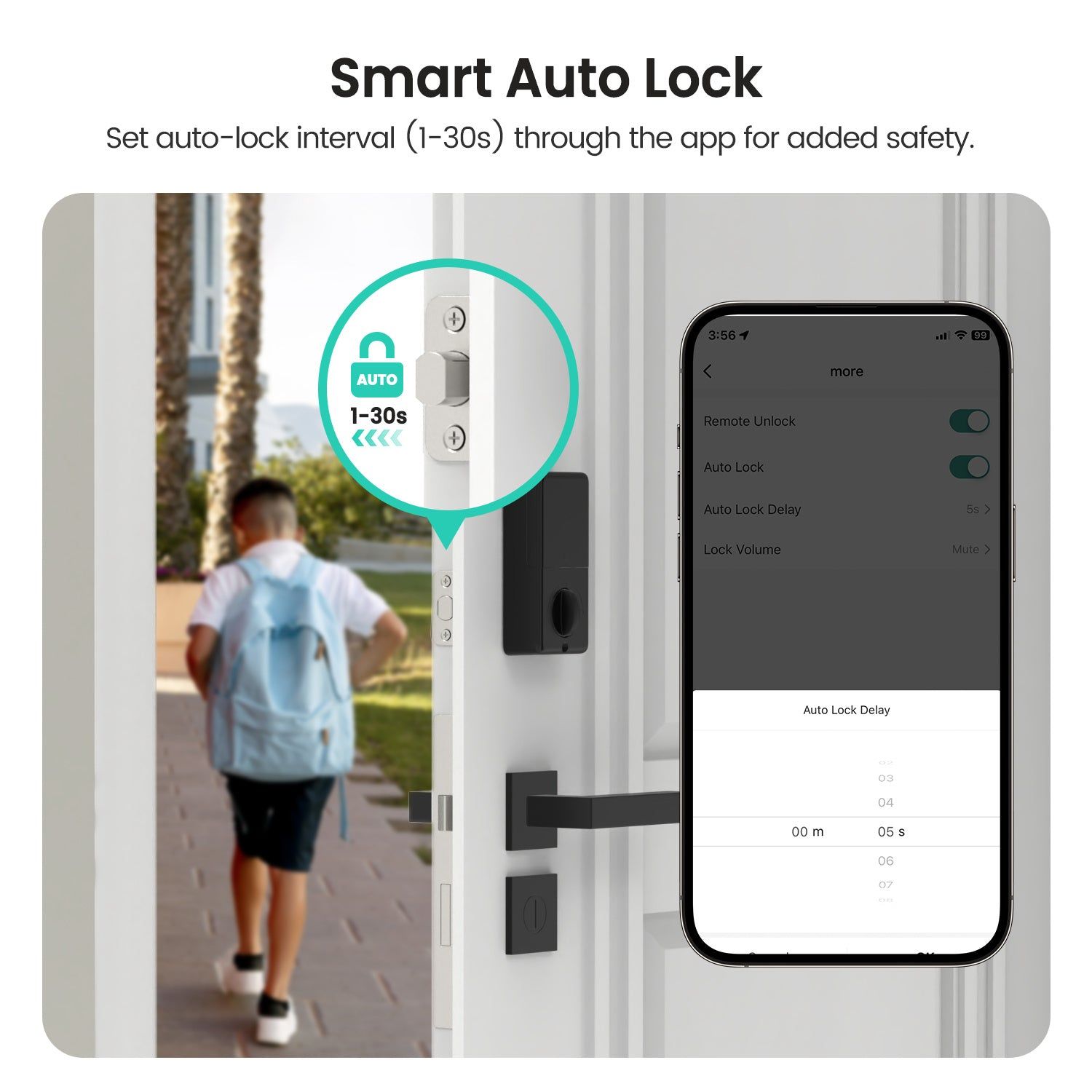 Door Lock Smart WiFi Bluetooth Fingerprint Keypad System