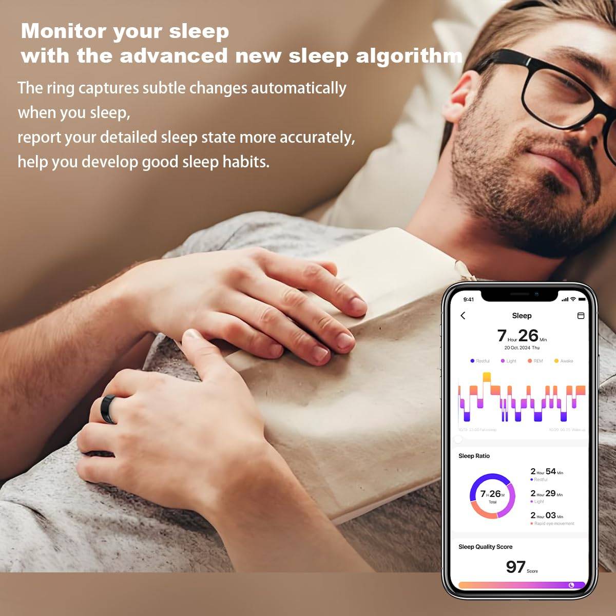 Smart Health Ring with Heart Rate and Sleep Tracking