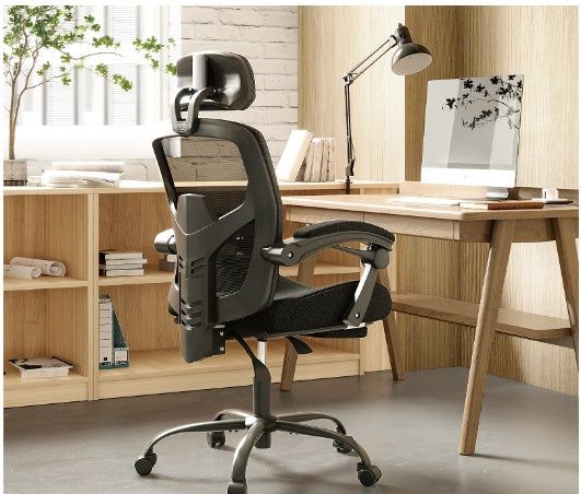 Ergonomic Office Chair with Footrest and Lumbar Support