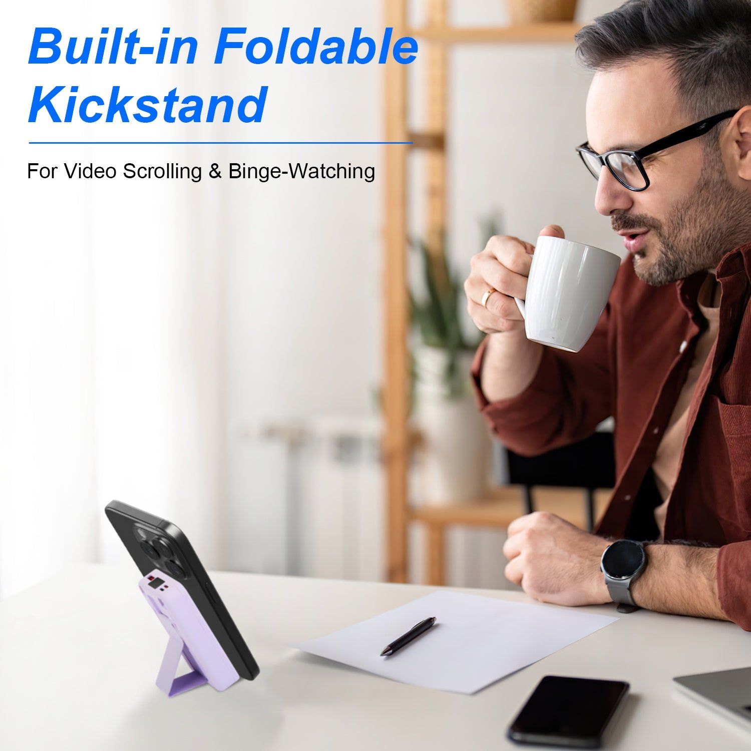 3 In 1 Magnetic Power Bank With Wireless Charging