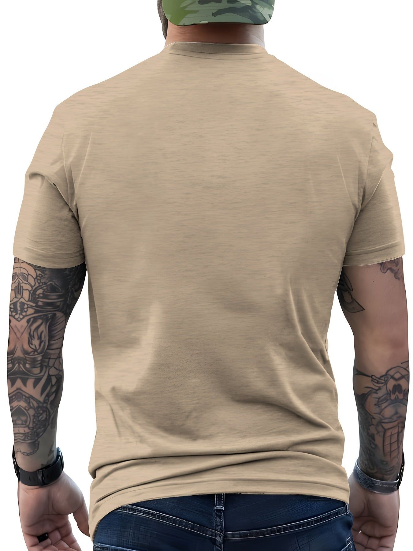 T Shirt Retro Round Neck 1979 Teddy Print Soft Stretch