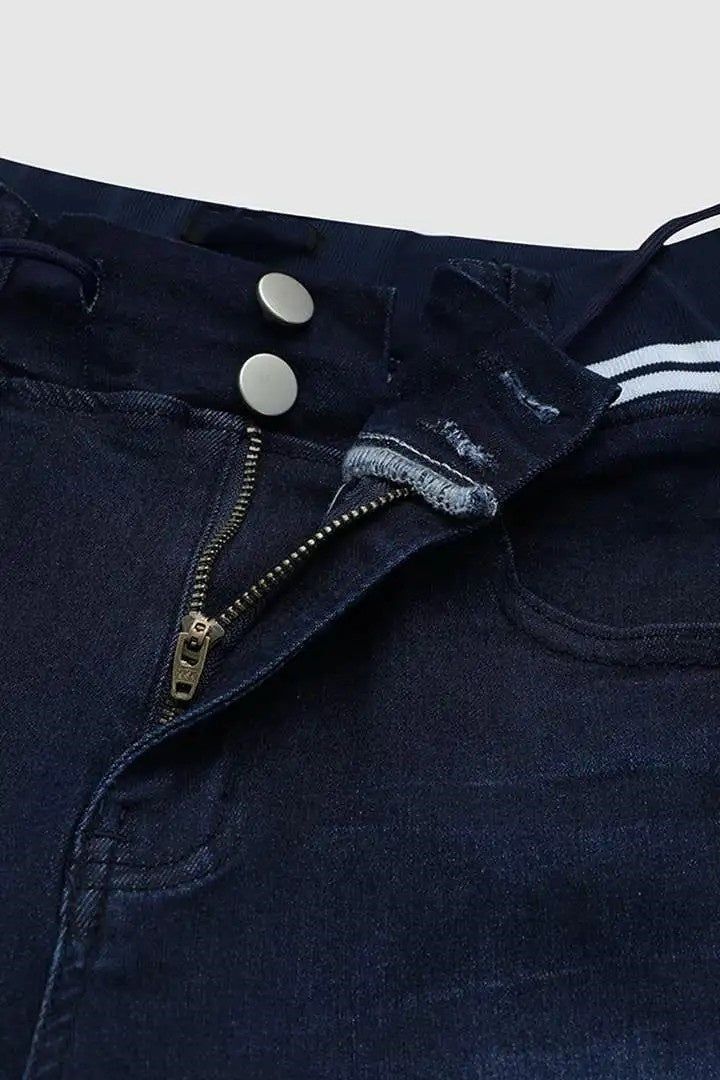 Women's Mid Rise Pull On Jeggings With Drawstring Fit Boost