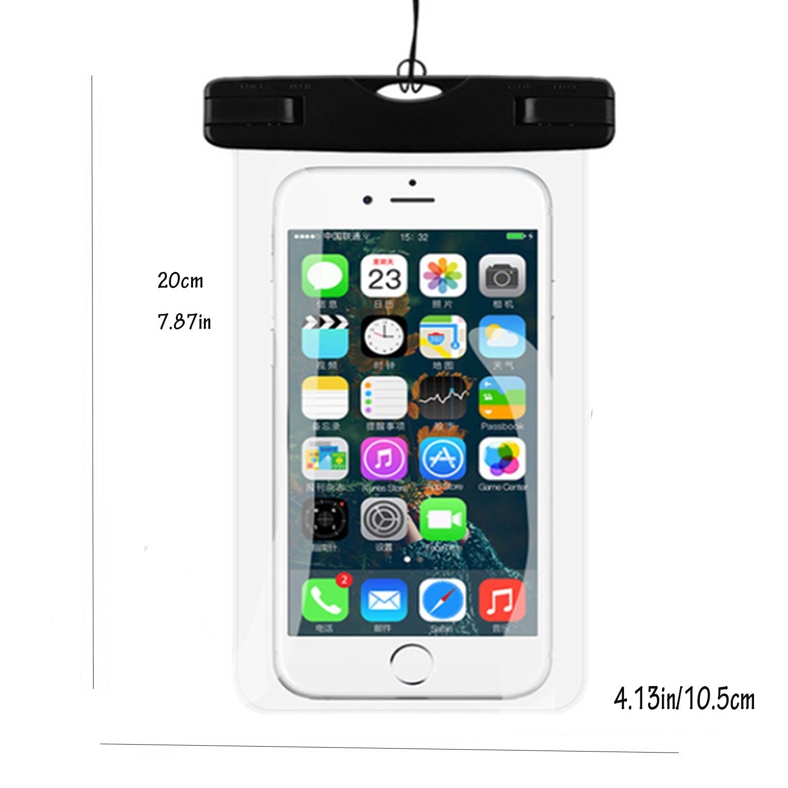 Waterproof Phone Pouch 2 Pack with IPX8 Touchscreen Bag