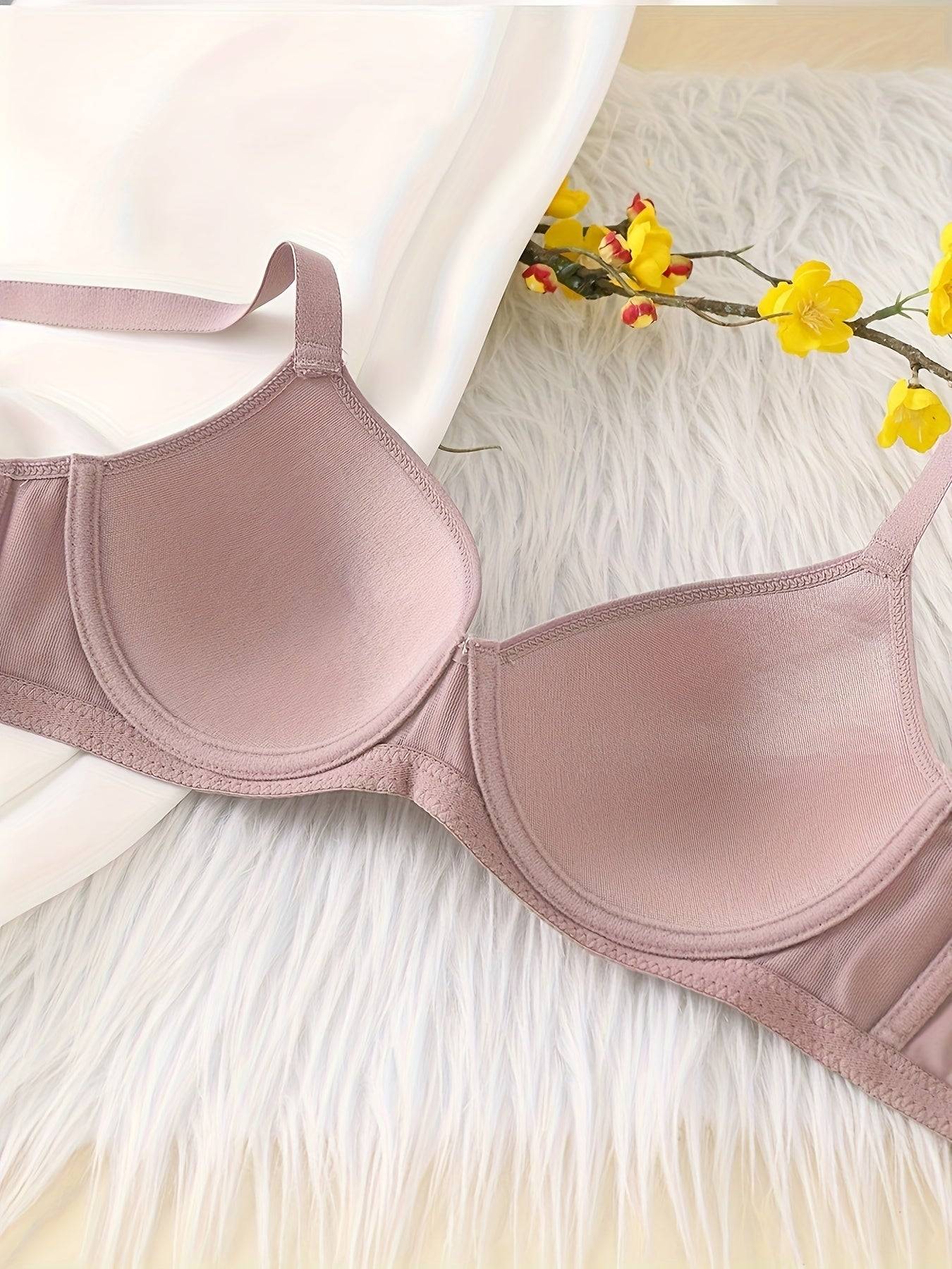 6-Pack Women's Seamless Push Up Bras – Ultra-Soft, Full Coverage with Underwire Support & Non-Detachable Padding, Multi-Color Everyday Wear