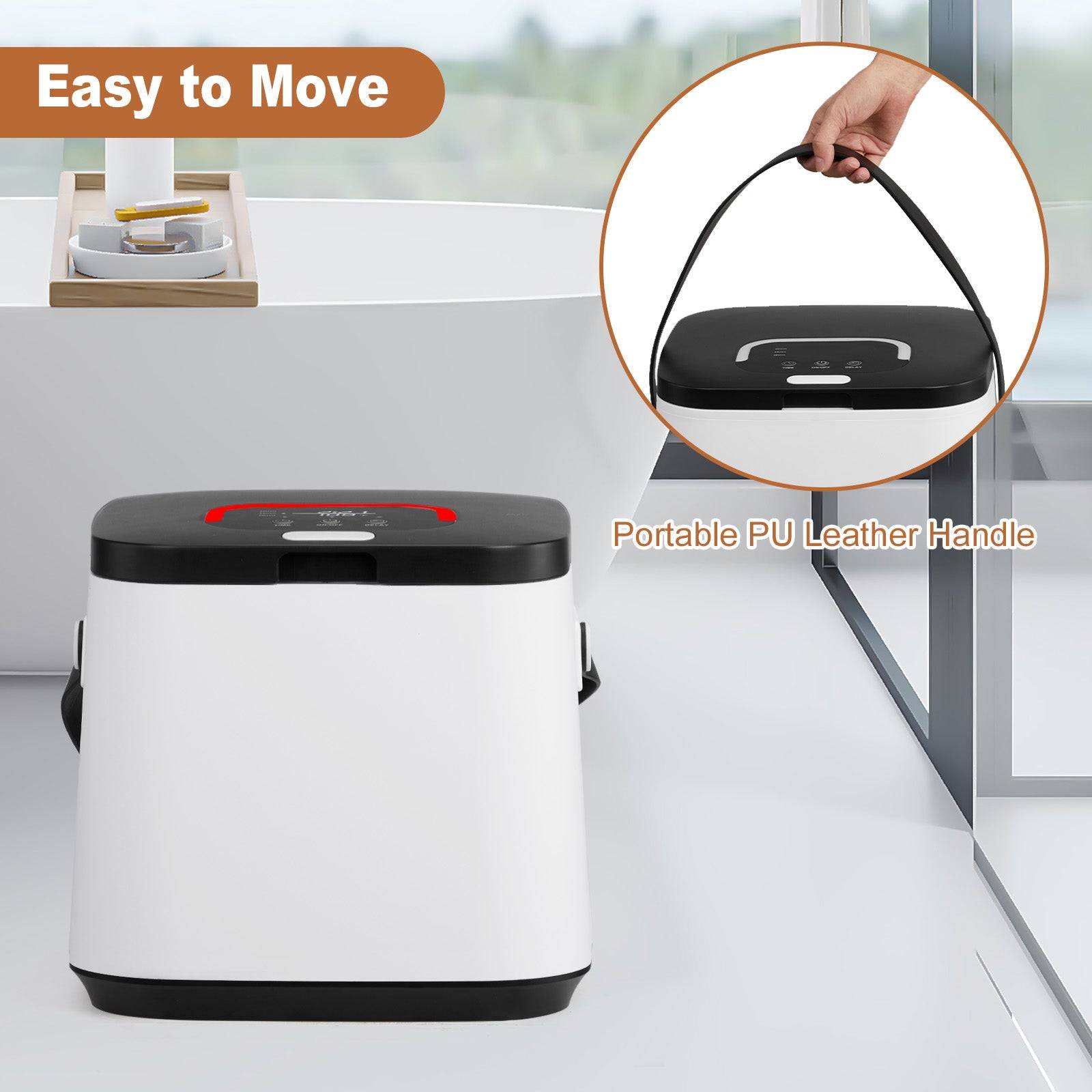 14L Electric Towel Warmer Bucket with Timer and LED Display