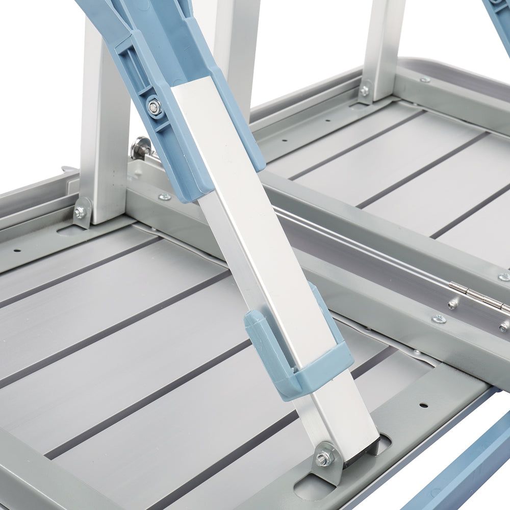 Portable Folding Camping Table with Integrated Chairs Set