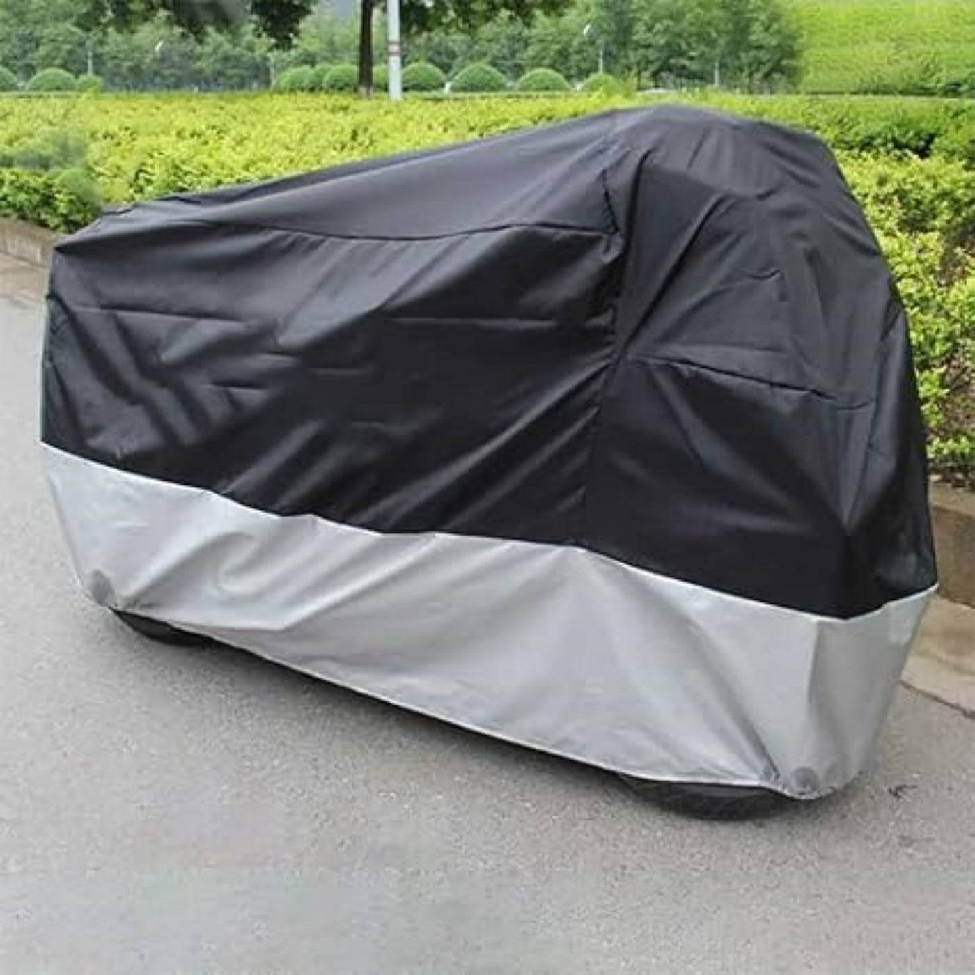 Motorcycle Cover Waterproof Outdoor All-Season Protection with Lock-Holes Rain, Snow, Wind & Dustproof Universal Fit for Motorbikes