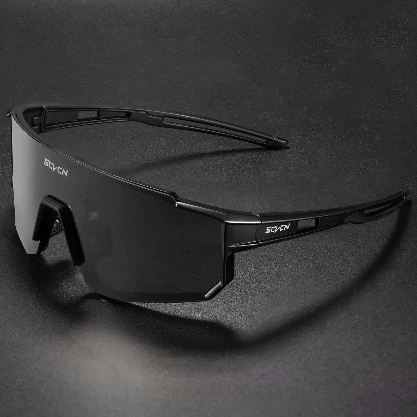Frameless Sports Sunglasses for Cycling, Windproof and Anti-Mosquito, Colorful PC Lens Design
