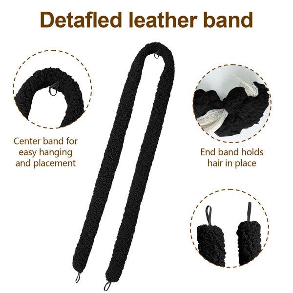 Satin Heatless Curling Rod Set for Soft Overnight Waves