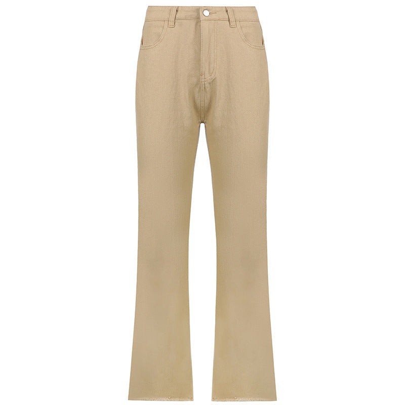 High Waist Flare Jeans Slim Bell Bottom Street Denim
