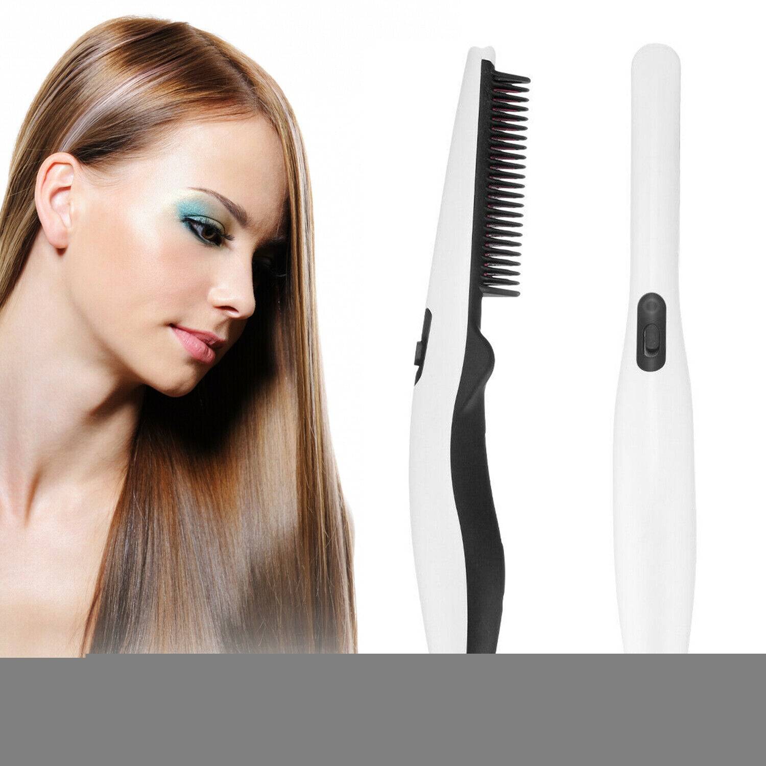 Mens Straightener Comb for Beard and Hair
