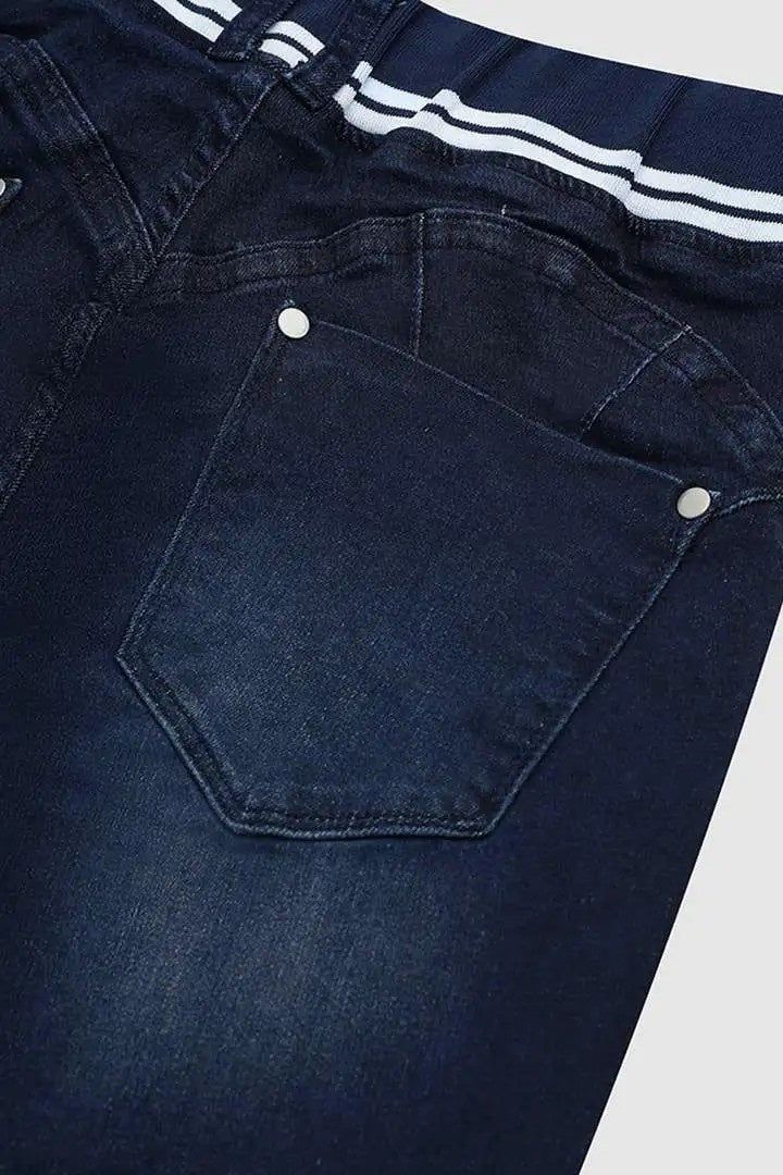 Women's Mid Rise Pull On Jeggings With Drawstring Fit Boost