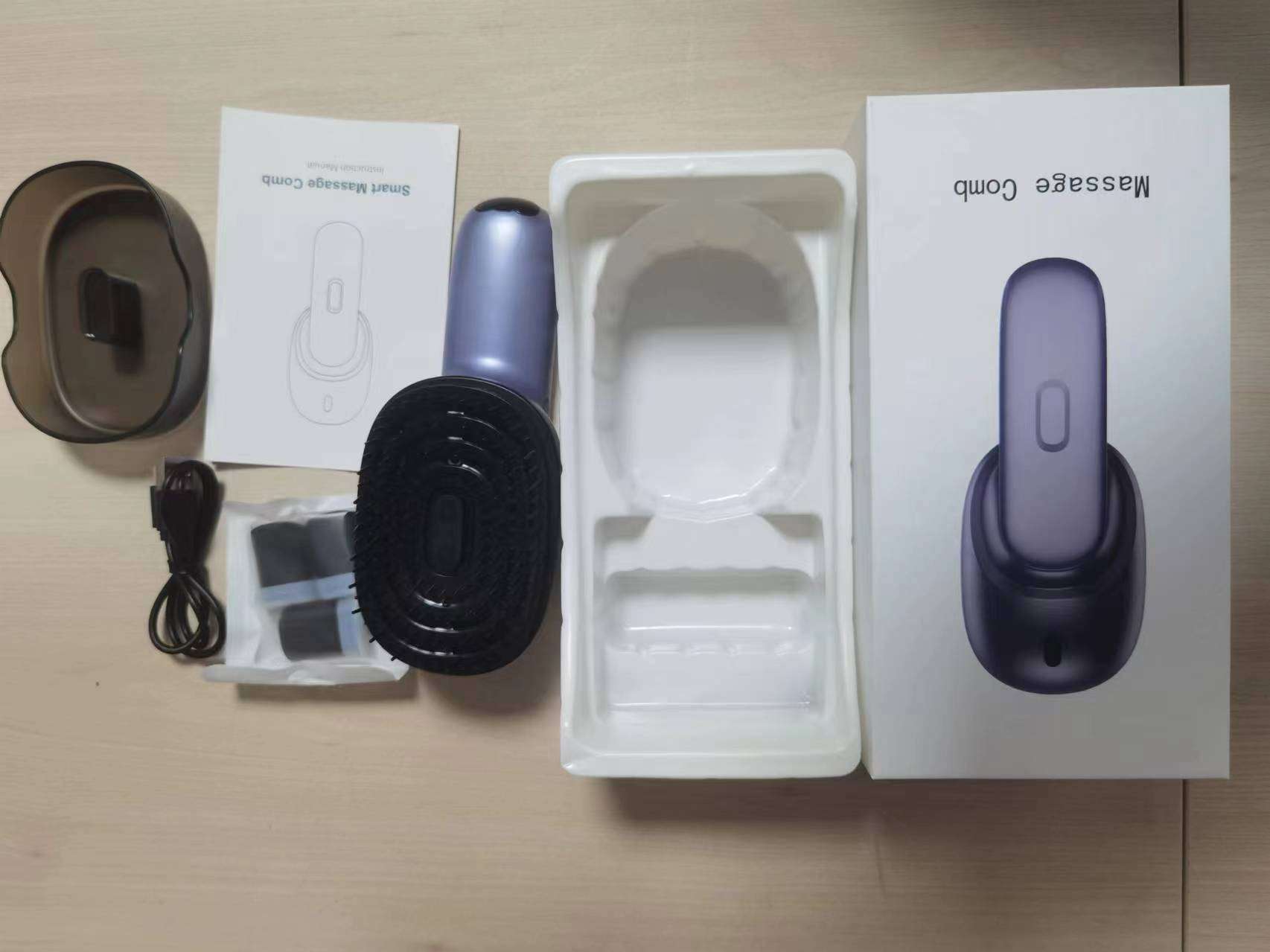 Electric Scalp Massager Comb with Essential Oil Mist