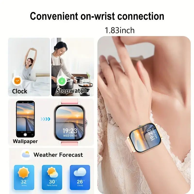 1.85 Inch Smart Watch with Bluetooth Calling