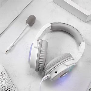 Redragon H350 Gaming Headset White RGB With 50mm Drivers