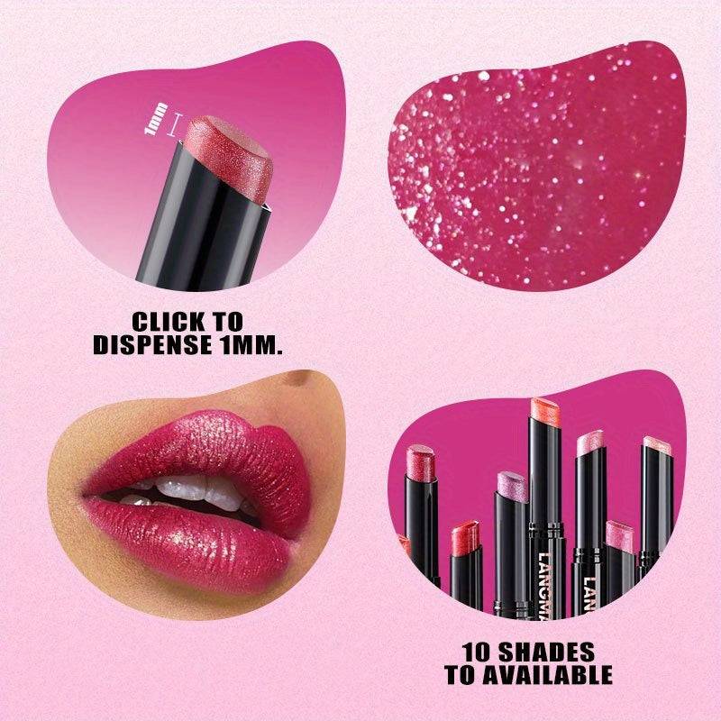 5-Piece Diagonal Lipstick Set – Long-Lasting, Easy-Apply Makeup in 5 Colors, Perfect Gift for Beauty Lovers & Beginners