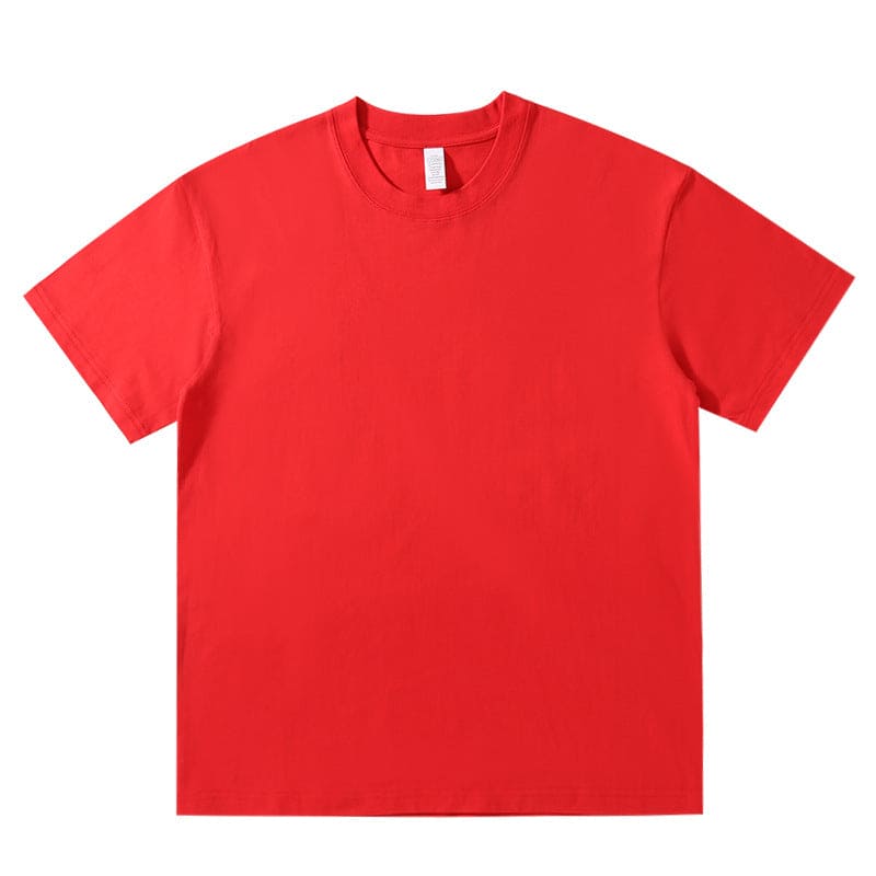 Round Neck Solid Color T-shirt Cotton Half Sleeve Man - PMMNAPOLES