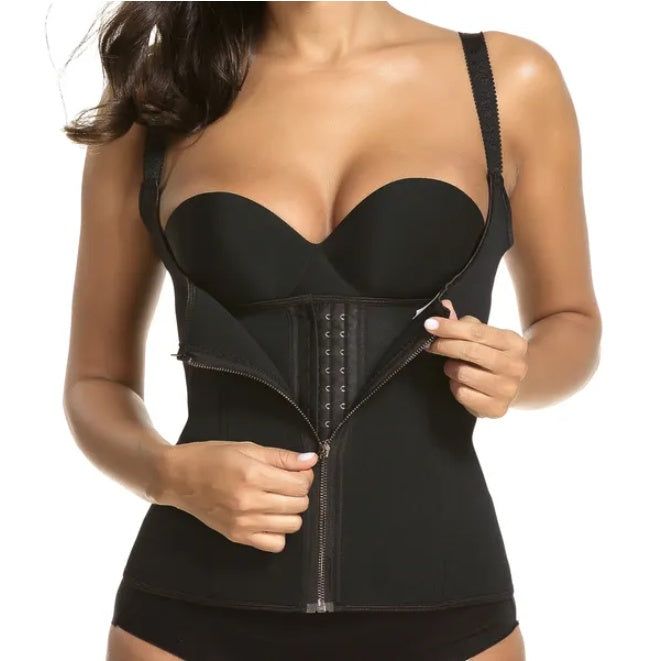 Zippered Waist Trainer Corset Tummy Control Fit