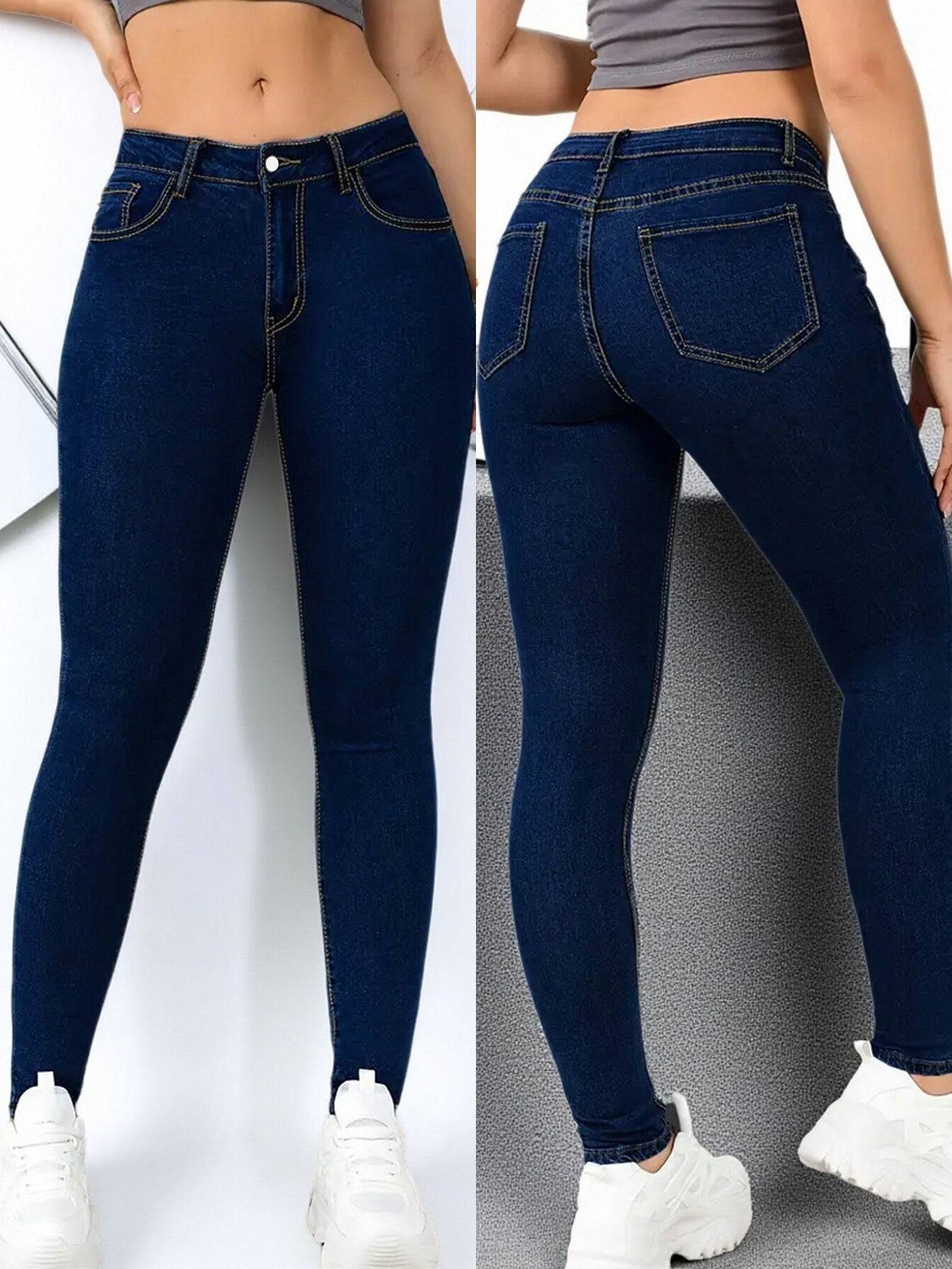 Women’s High Waist Slim Fit Jeans for Everyday Comfort
