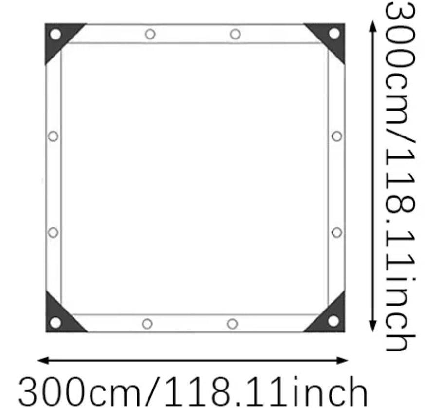 Rectangular Shade Sail with 90 Percent UV Block