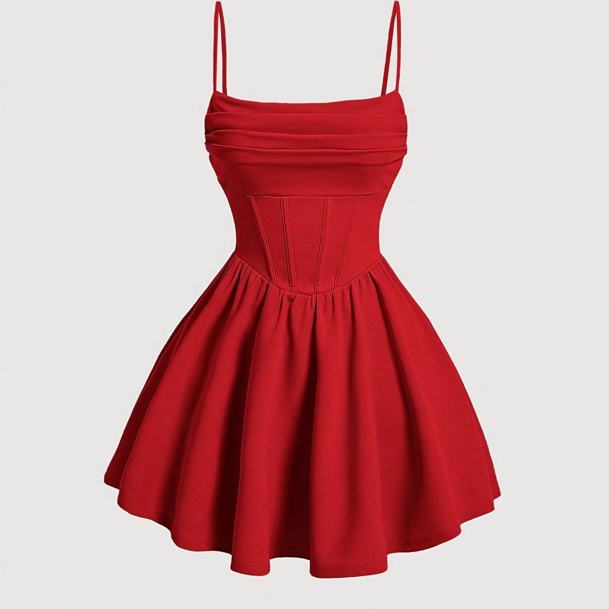 Women’s Elegant Suspender Dress – Solid Color Sleeveless Outfit for Casual, Party & Summer Fashion