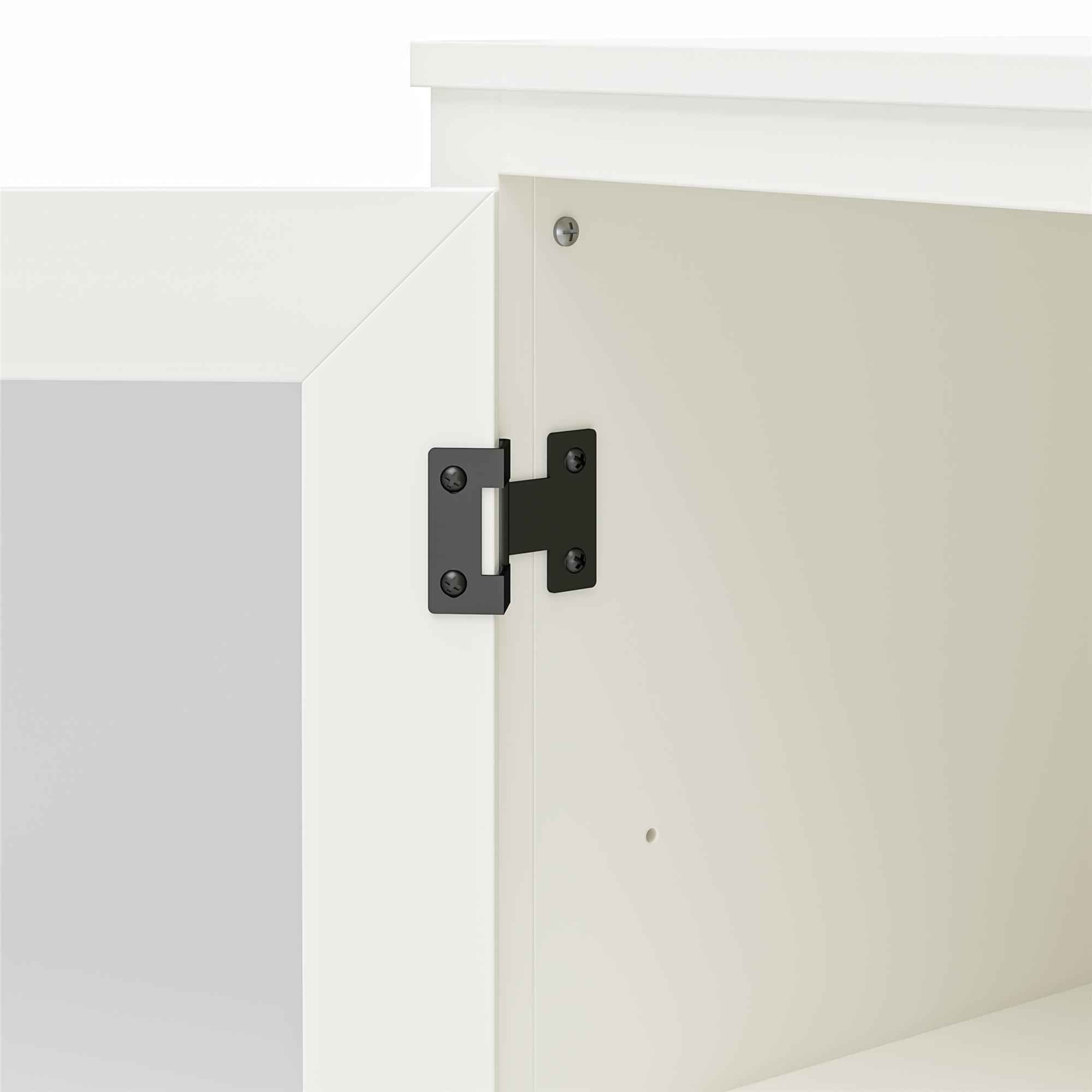 Lulu Modern Storage Cabinet With Glass Doors