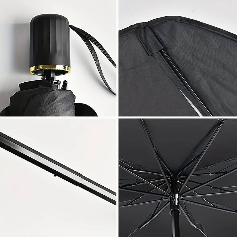 Portable Car Sunshade Umbrella Front Windshield Sun Protection & Heat Insulation with Storage Bag for Cars and RVs