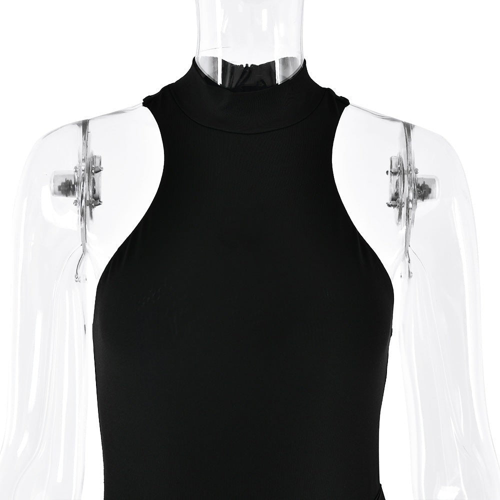 Women Stylish Hollow Out Fashion Dress with Stitch Design
