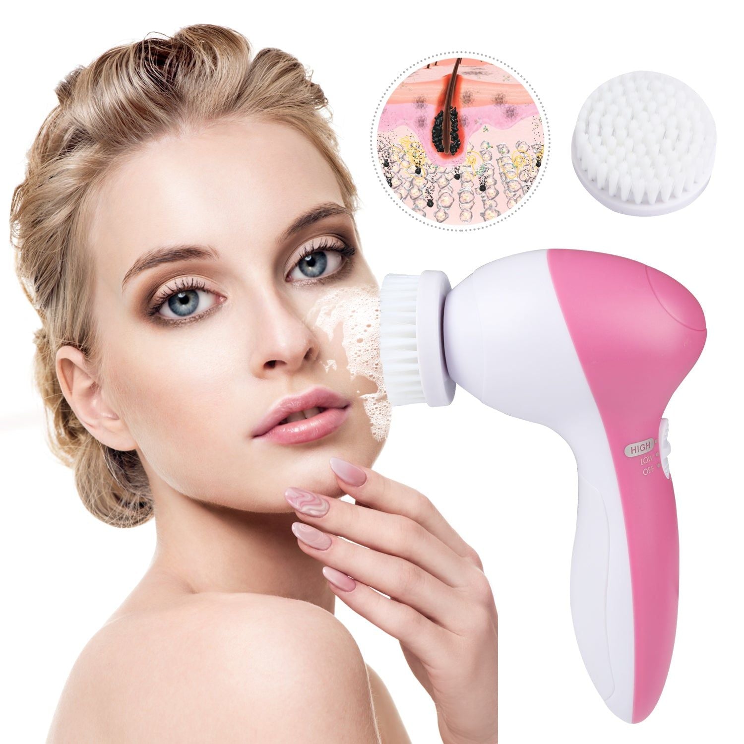 5 in 1 Electric Facial Cleansing Brush