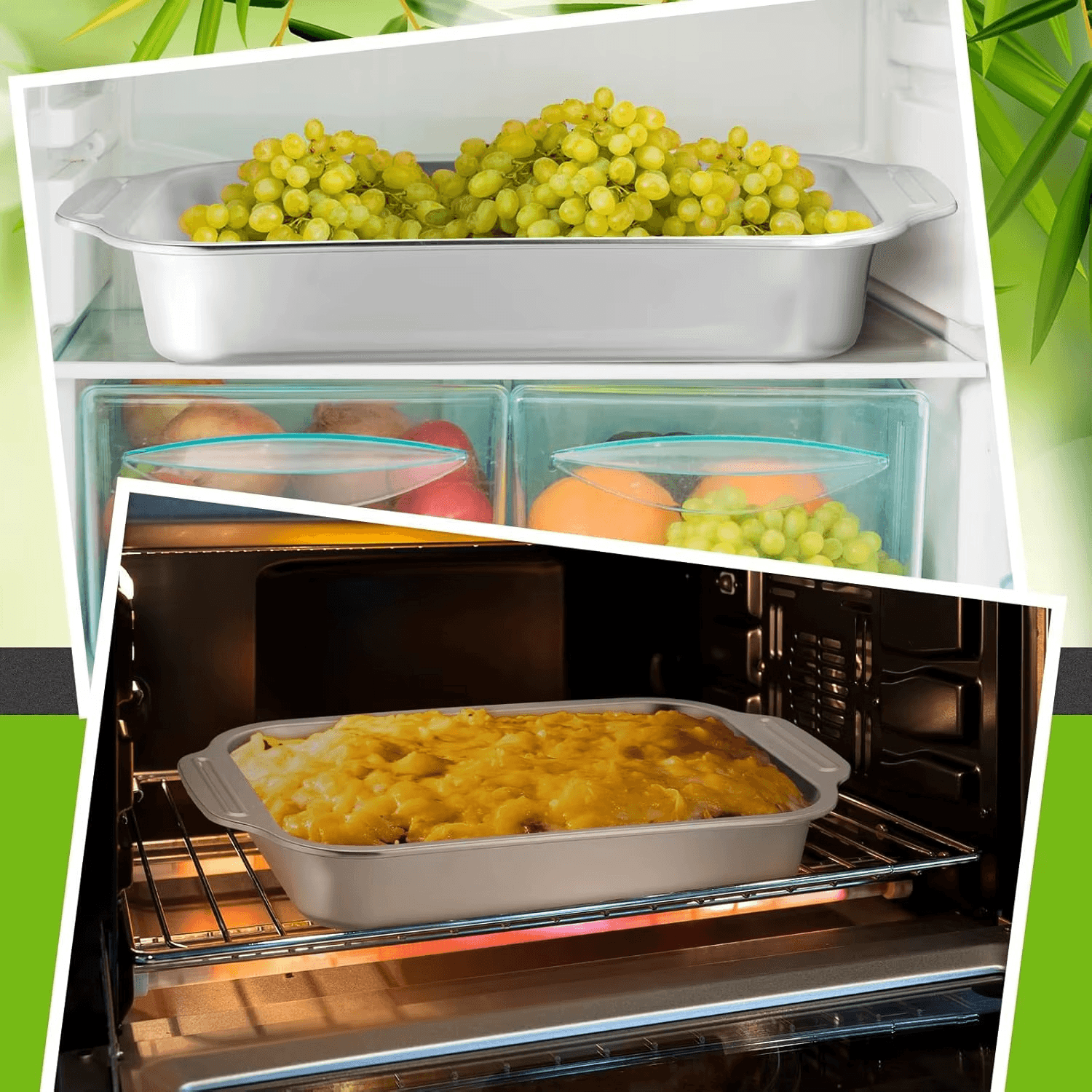 Thickened Stainless Steel Grill Dish with Lid