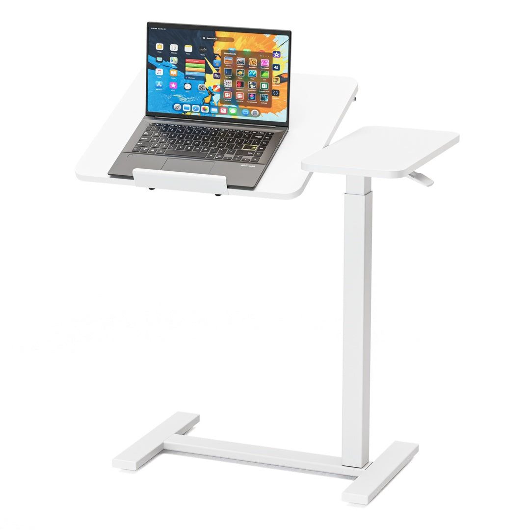 Adjustable Laptop Desk Overbed Table with Wheels