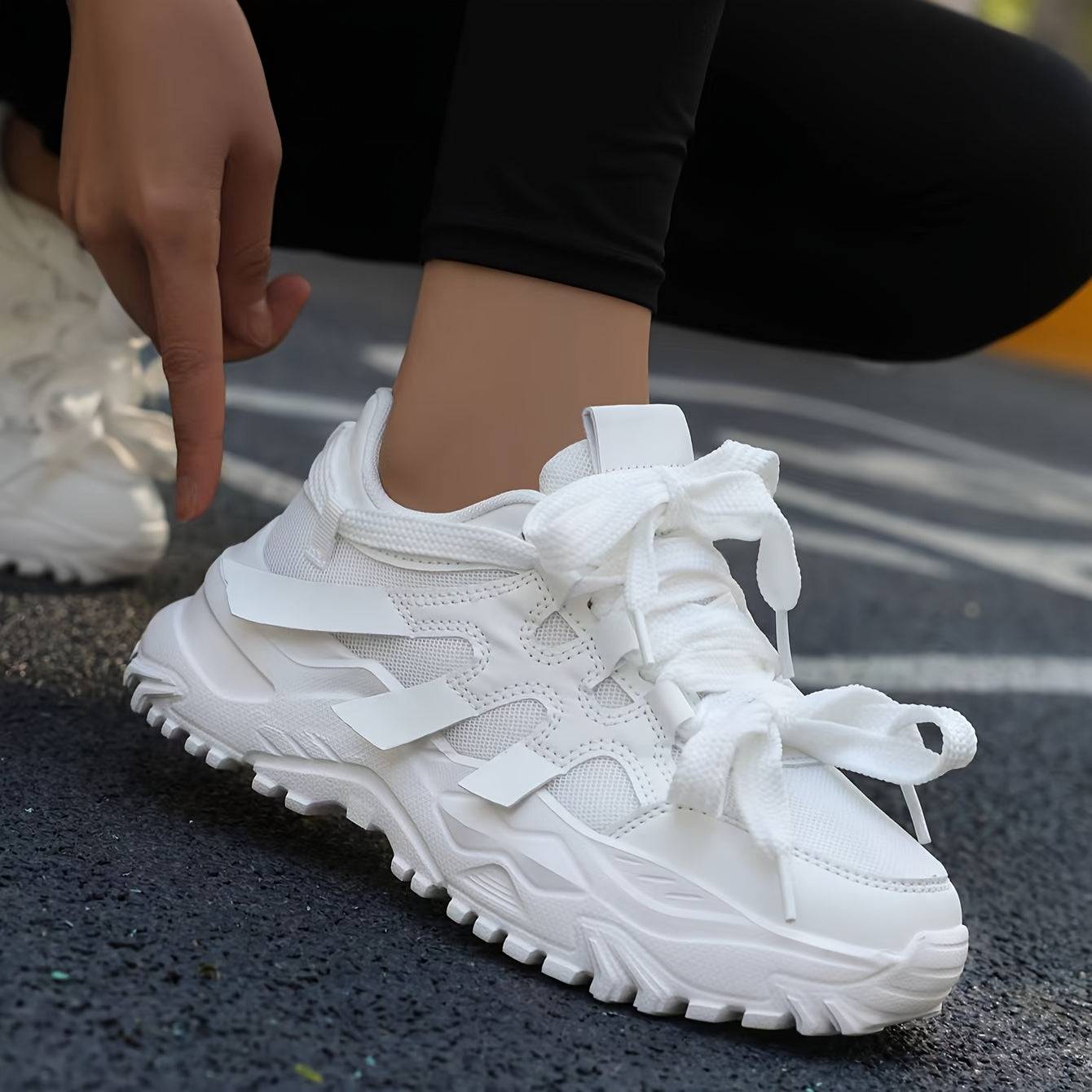 Women’s High-Top Neon Pink Sneakers – Breathable Mesh Lace-Up Shoes with Ribbon Accents & TPR Sole for Casual All-Season Streetwear