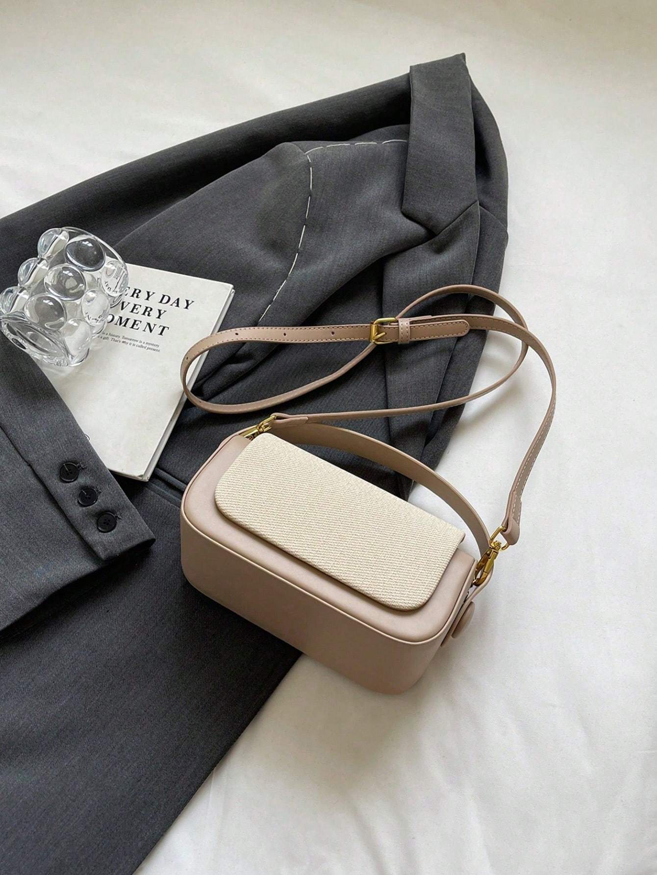 Women Tote Bag Trapezoid Top Handle Large Capacity Purse