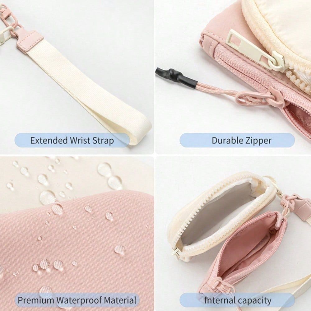 Womens Wristlet Wallet Keychain Mini Zip Organizer