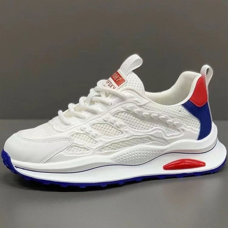 Fashion breathable mesh white sneakers - PMMNAPOLES