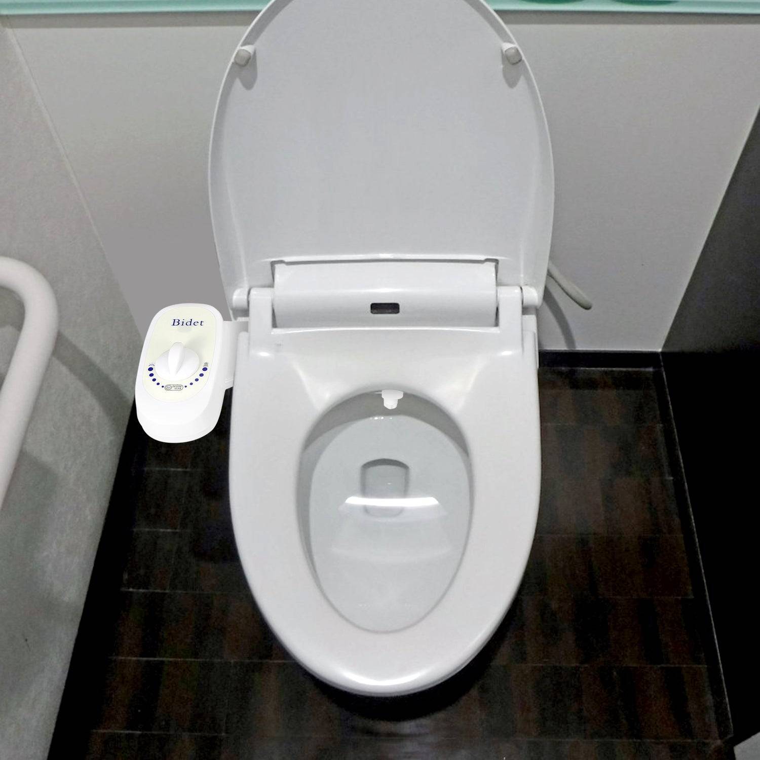 Non Electric Bidet Attachment with Retractable Nozzle