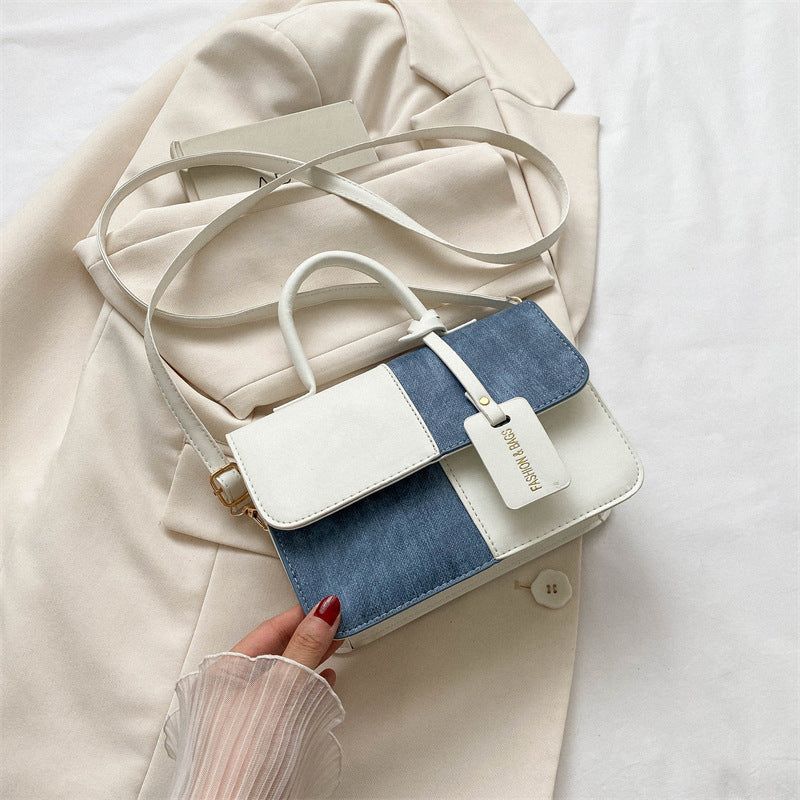 PU Leather Tote Bag with Crossbody Strap and Top Handle
