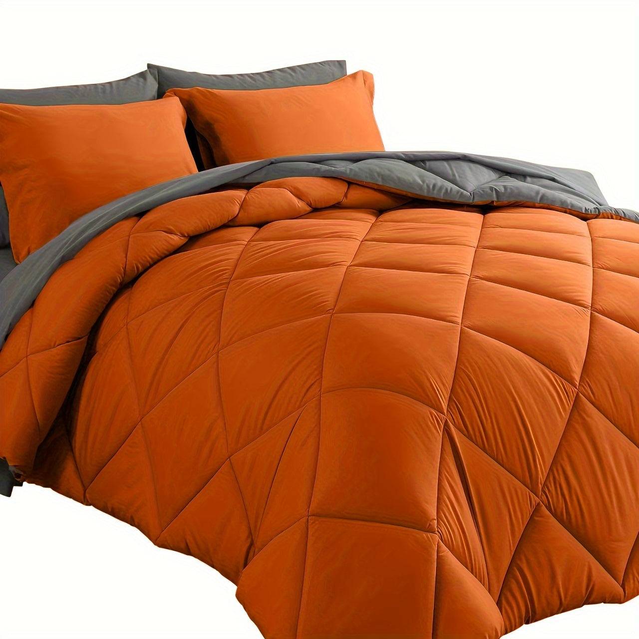 7-Piece Ultra-Soft Comforter Set – Breathable Quilted Bedding with Sheets, Pillowcases & Shams – All-Season Warmth for Kids, Teens & Dorms