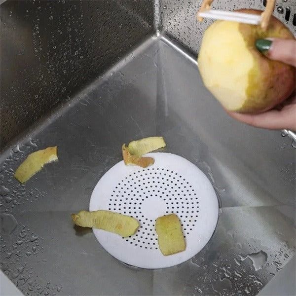 Shower Drain Cover Hair Filter Stopper with Suction Cups
