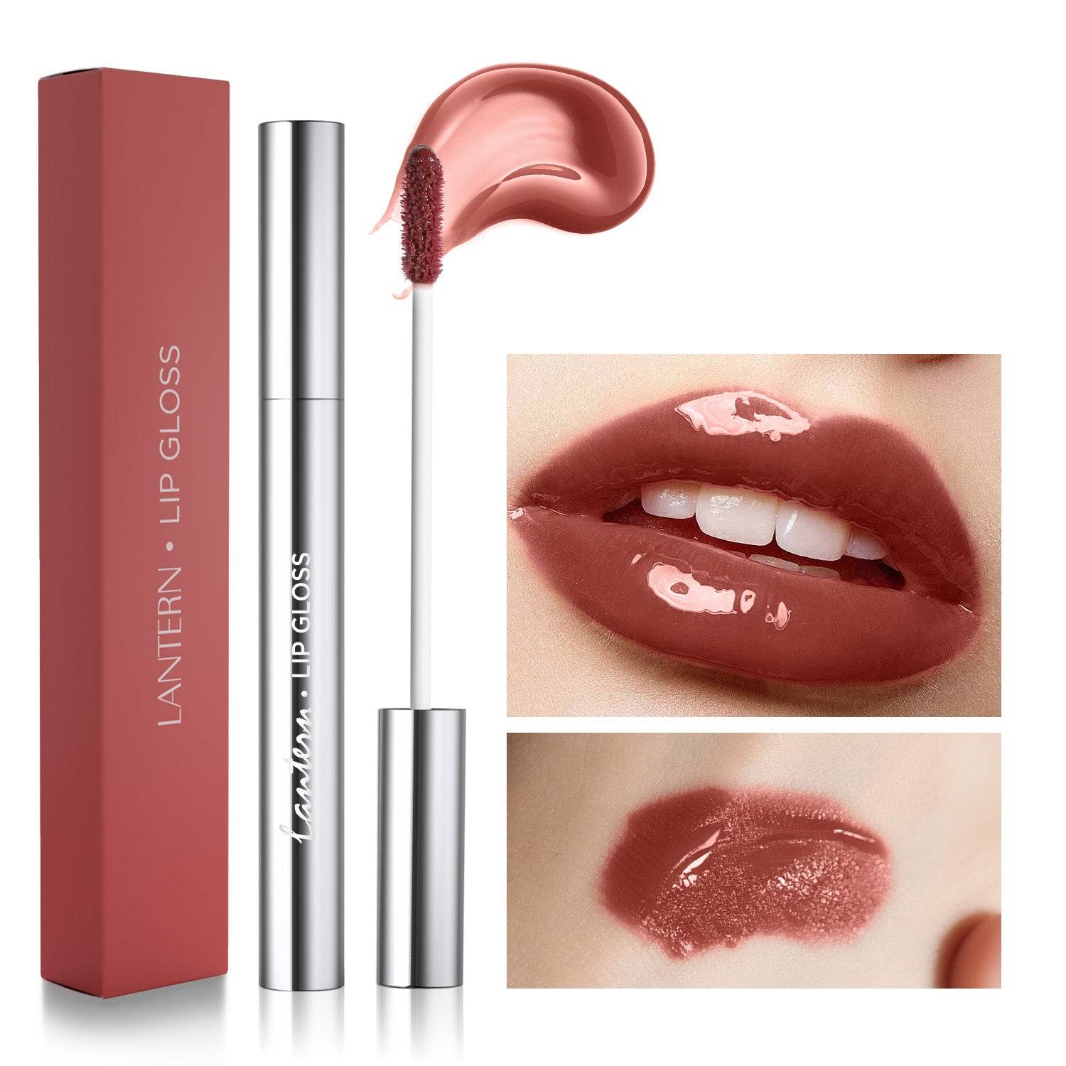 4 Color High Shine Lip Gloss Set with Hydrating Tint