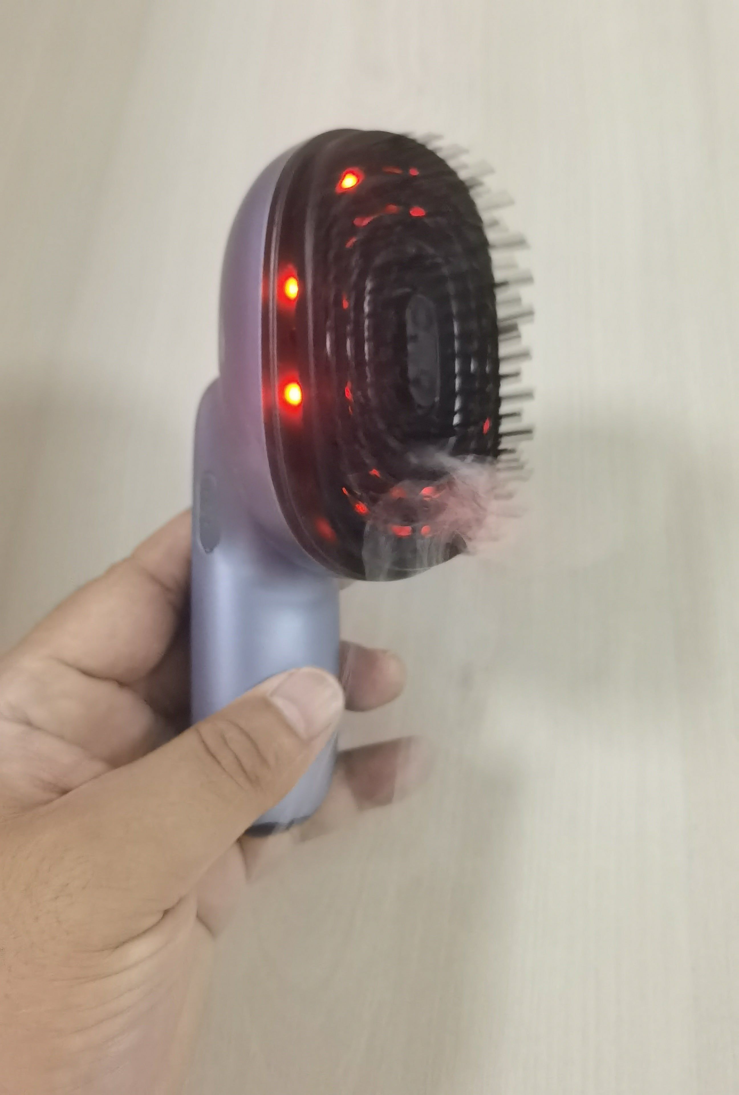 Electric Scalp Massager Comb with Essential Oil Mist