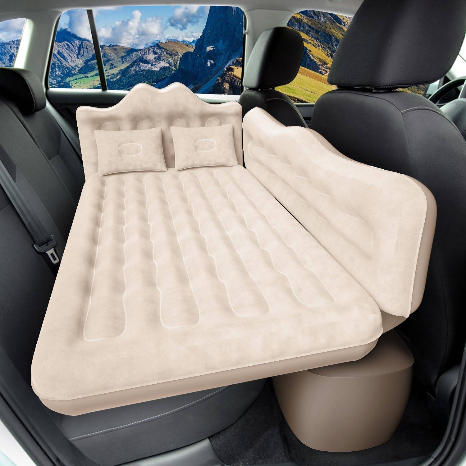 Inflatable Car Mattress For SUV And Truck With Pump