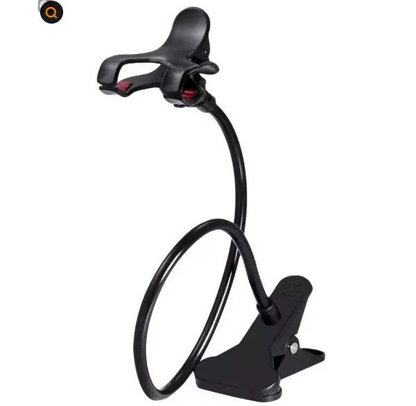 Gooseneck Phone Stand Adjustable Clip Mount