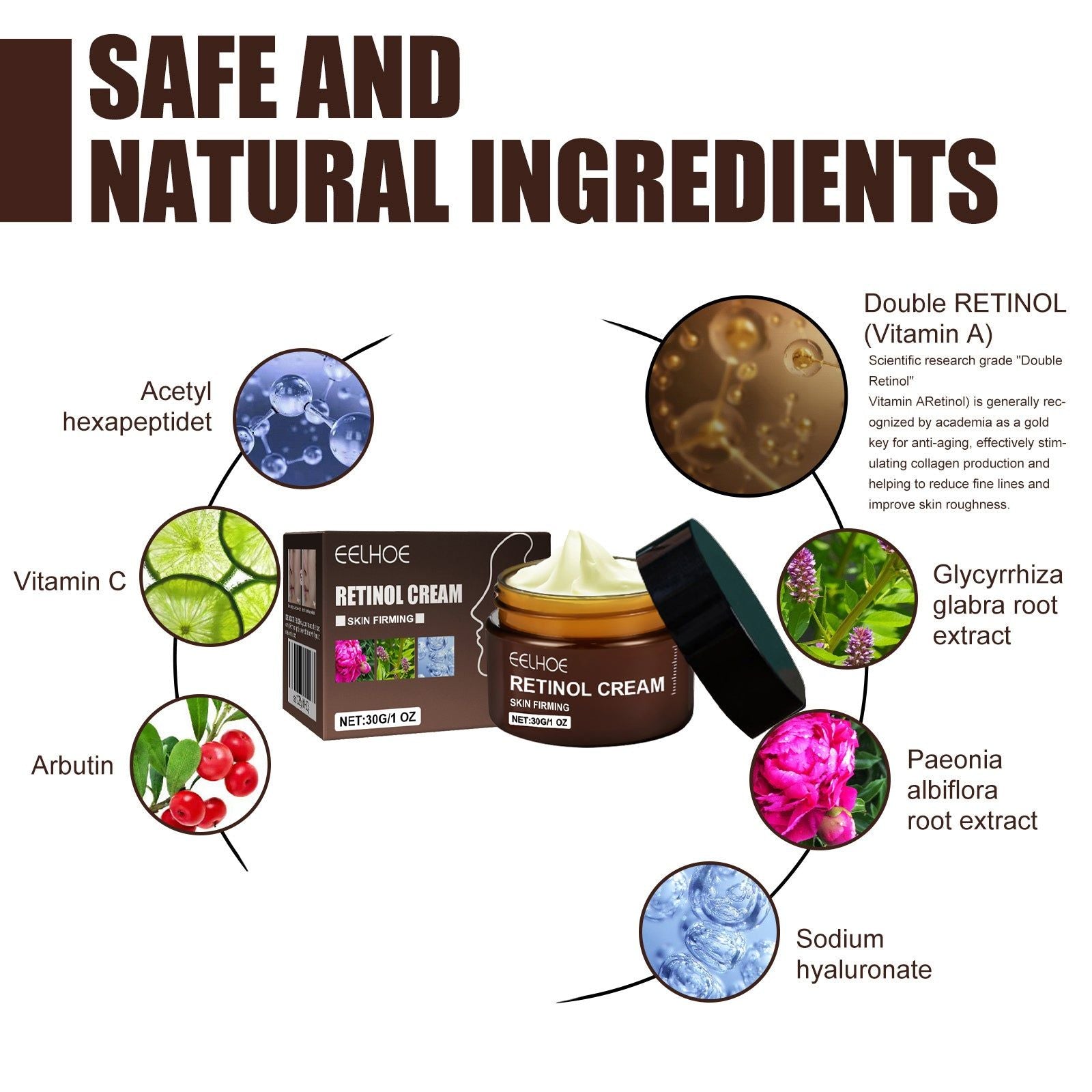 EELHOE Retinol Facial Cream with Vitamin C Care