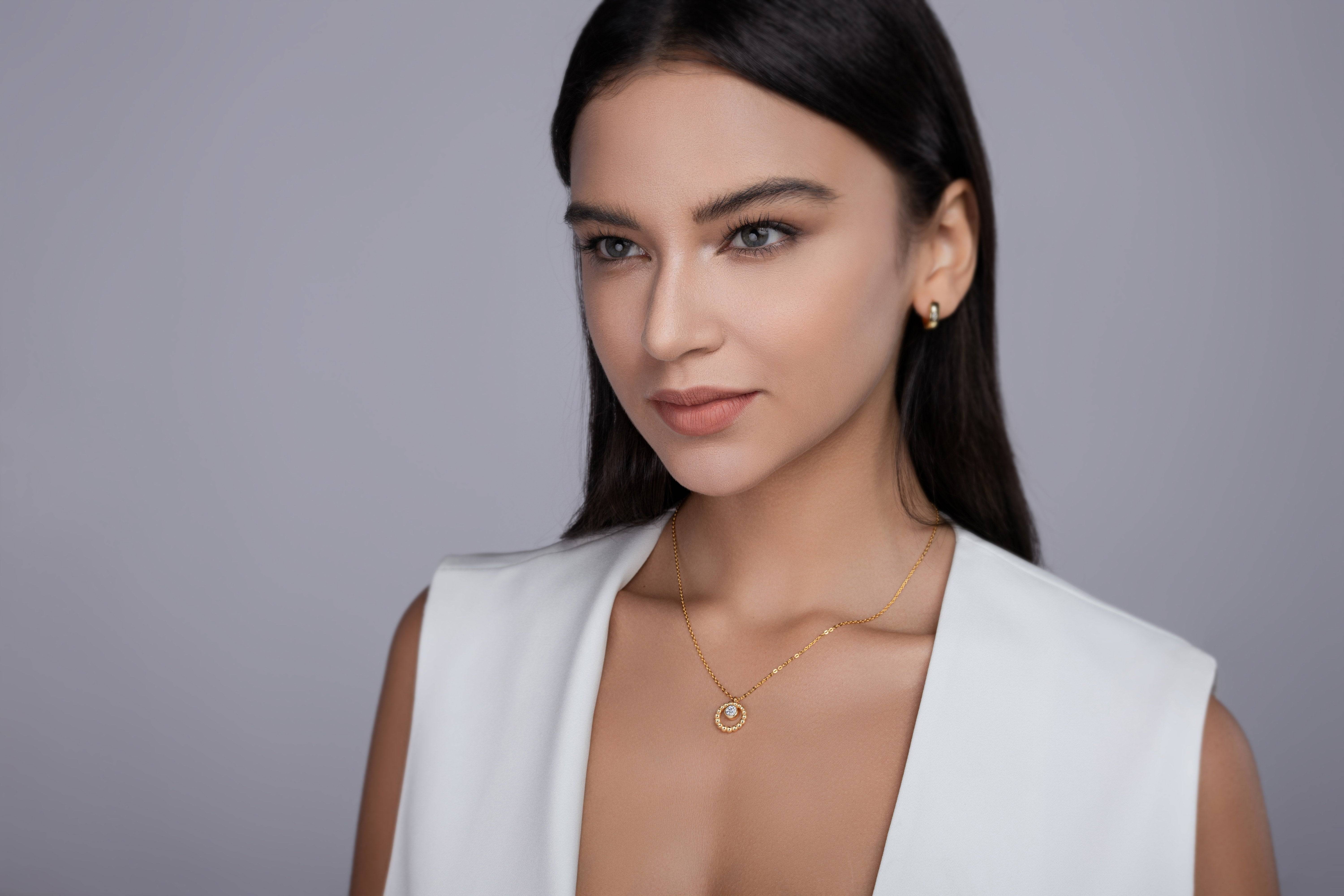 0.5 Carat Moissanite Necklace S925 Silver